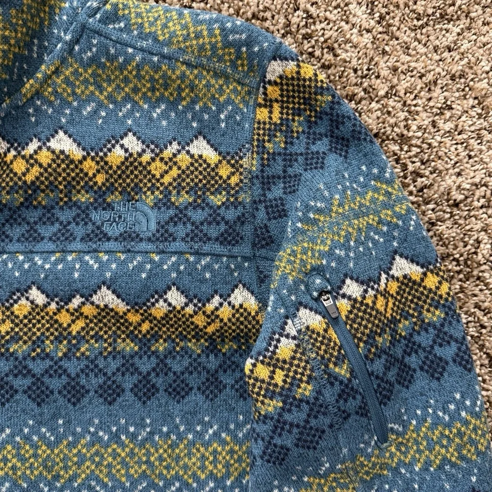 The North Face Fair Isle‎ Fleece Quarter Zip Men's M Nordic Gorpcore Pullover